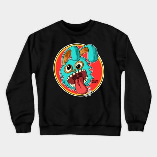 Crazy Rabbit Manga Cartoon style Crewneck Sweatshirt